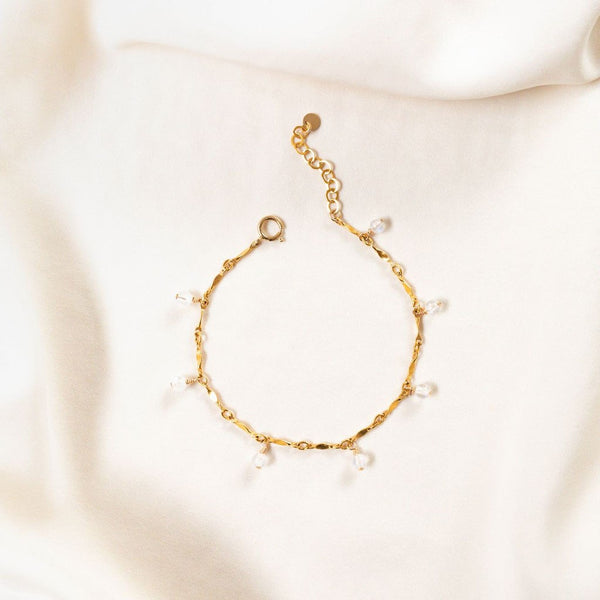 Bracelet Gold-Filled 14k Pierre de lune AMSELLEM
