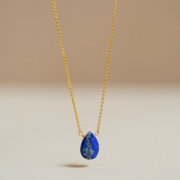 Collier Gold-Filled 14k Lapis-lazuli AMSELLEM